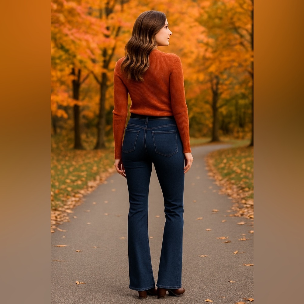 EUC Paige Women’s Low-Rise Manhattan Bootcut Jeans.  – Sz 27 L30”